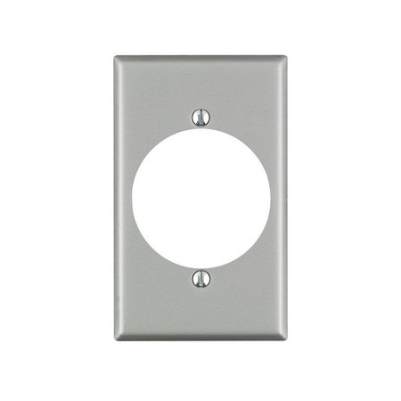 LEVITON Outlet Wall Plate Slvr 04927-000